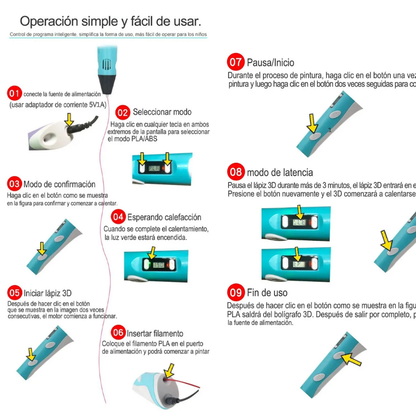 Lápiz para dibujar en 3D